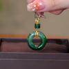 Creative Gift Natural Stone Crystal Alloy Accessories Lucky Simple Green Chain Necklaces Women Men