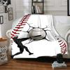 Baseball Theme Printed Blanket - Perfect for Couch, Bed, Travel & Outdoor Use | Machine Washable, Cozy & Durable.