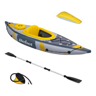 Inflatable Kayak Dinghy Tourist Rebel Paddle Pump Seat