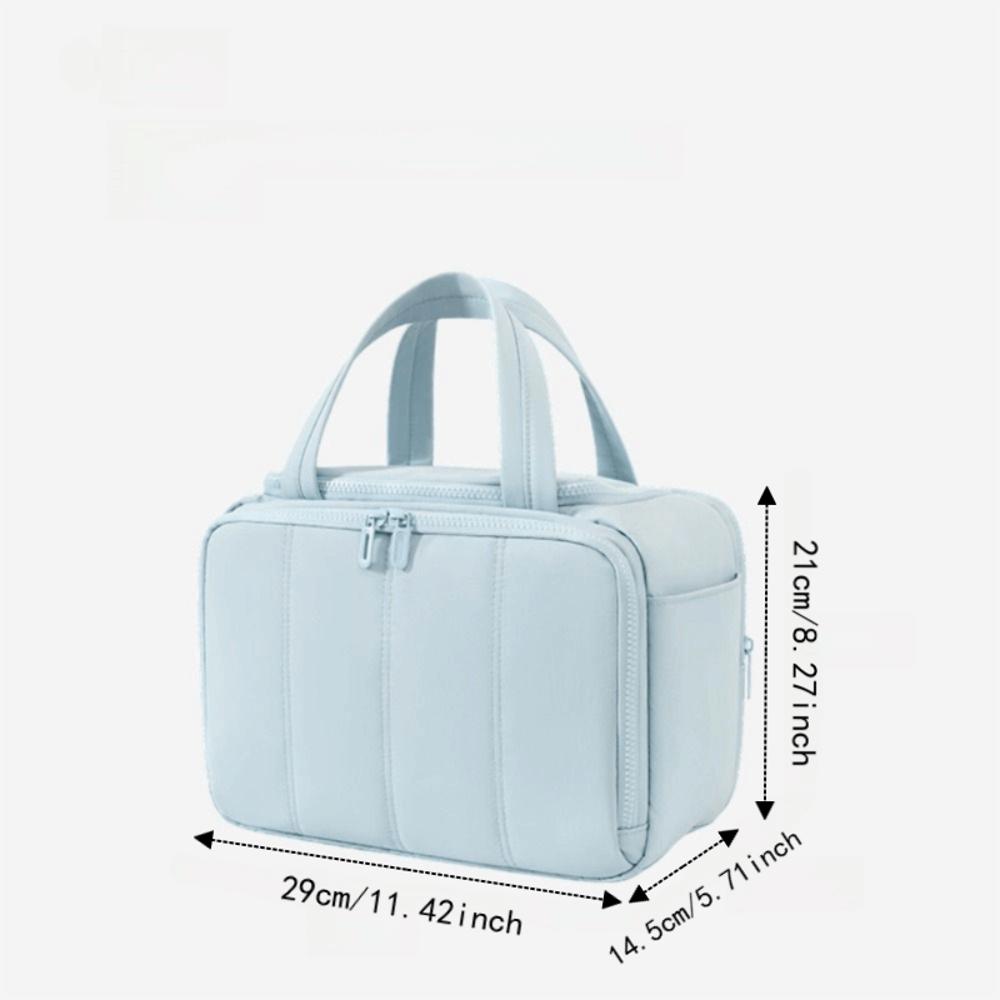 Dry-wet Separation Travel Toiletry Bag Large Capacity Women Cosmetic Tote  Travel Use