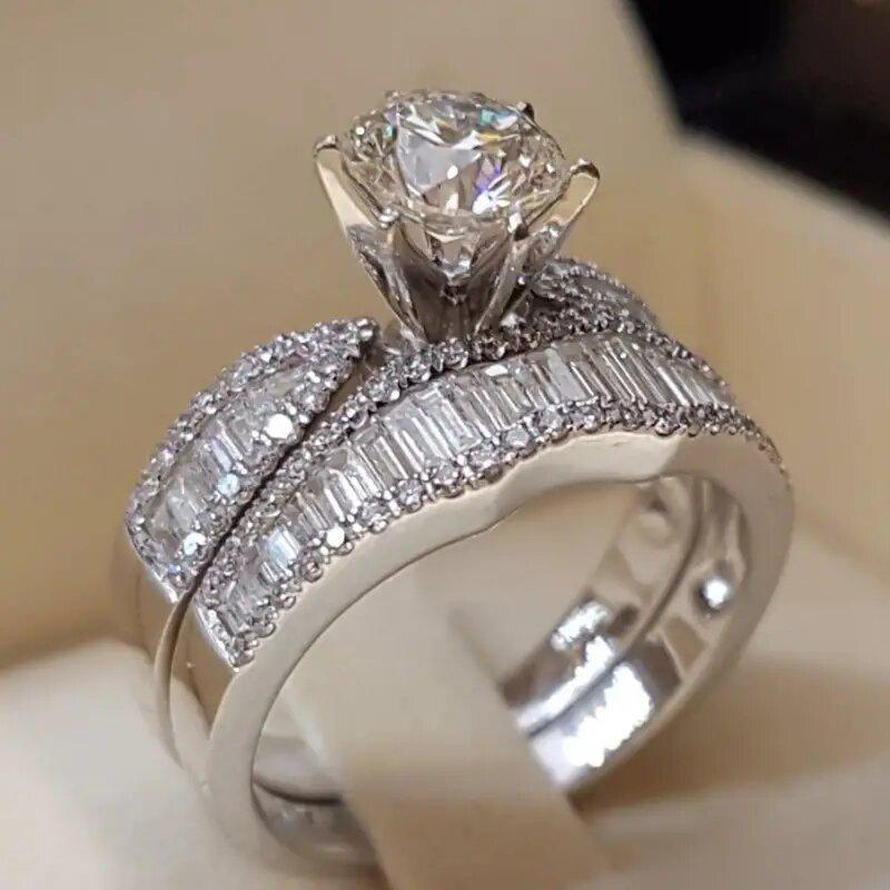 

2026 New Fashion Luxury Luxury Luxury Wedding Dress for Ring Girl Shiny Ring Valentine s Day Qixi Accessories Wholesale 6