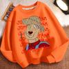 Children's Casual John's Farm Hoodies for Autumn and Winter, Fashionable Long-sleeved Hoodies for Boys and Girls