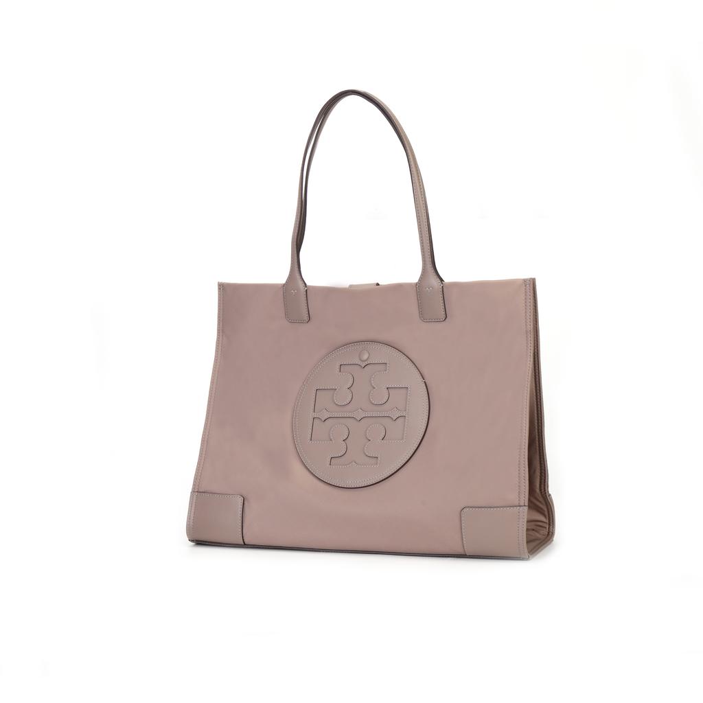 Tory Burch Ella Commuter Large Capacity Nylon Tote Bag Shopping Handbag Shoulder Bag Women Tote Gray 87116-082