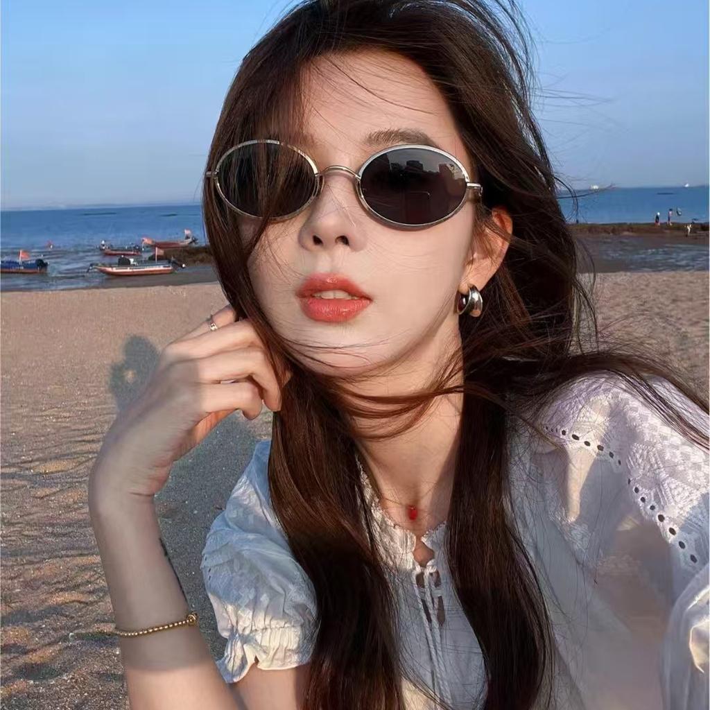 Vintage Oval Sunglasses for Women Men Retro Style UV Protection Driving Travel Fashion Sun Glasses