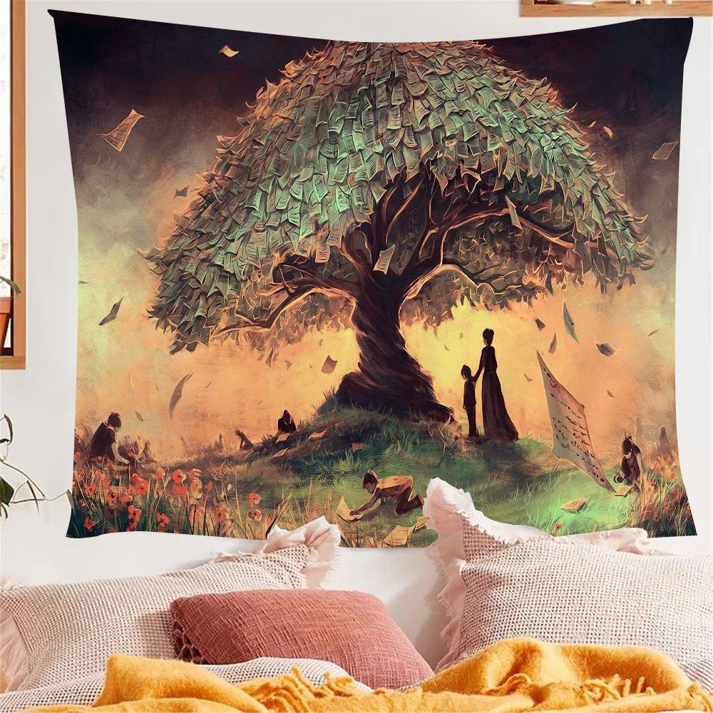Tree of Life Hanging Bohemian Tapestry Bohemian Wall Tapestries Mandala Kawaii Room Decor