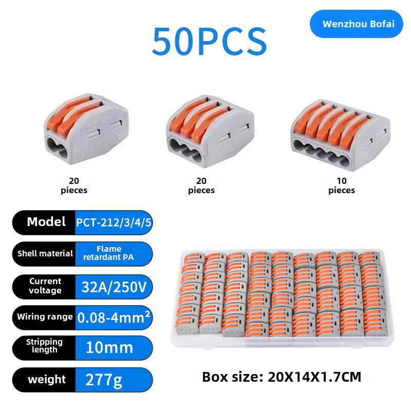 PCT212 Terminal Block Connector Series - Quick Connectors for Special Size Boxes