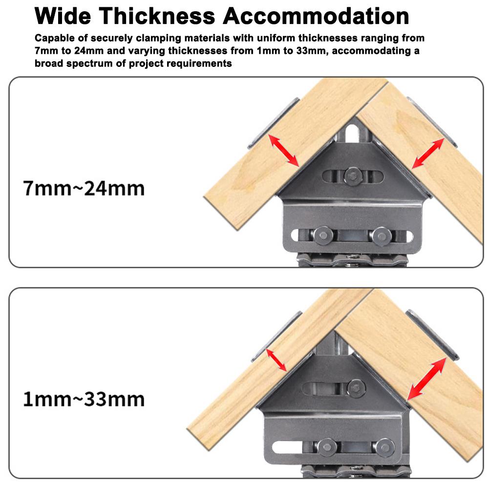 Stainless Steel Right Angle Clamp Versatile Woodworking Tool for Precise 90Degree Fixing Clamp for