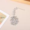 Elegant Geometric Forehead Chain Indian Wedding Decoration Bohemian Tassel Rhinestone Headpiece Women Hair Jewelry