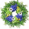 Artificial Flower Wreath Easter Valentines Day Hotel Restaurant Door Decorations