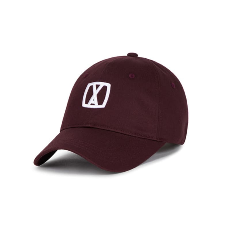 VARZAR VA 3D Square Ball Cap red Bean