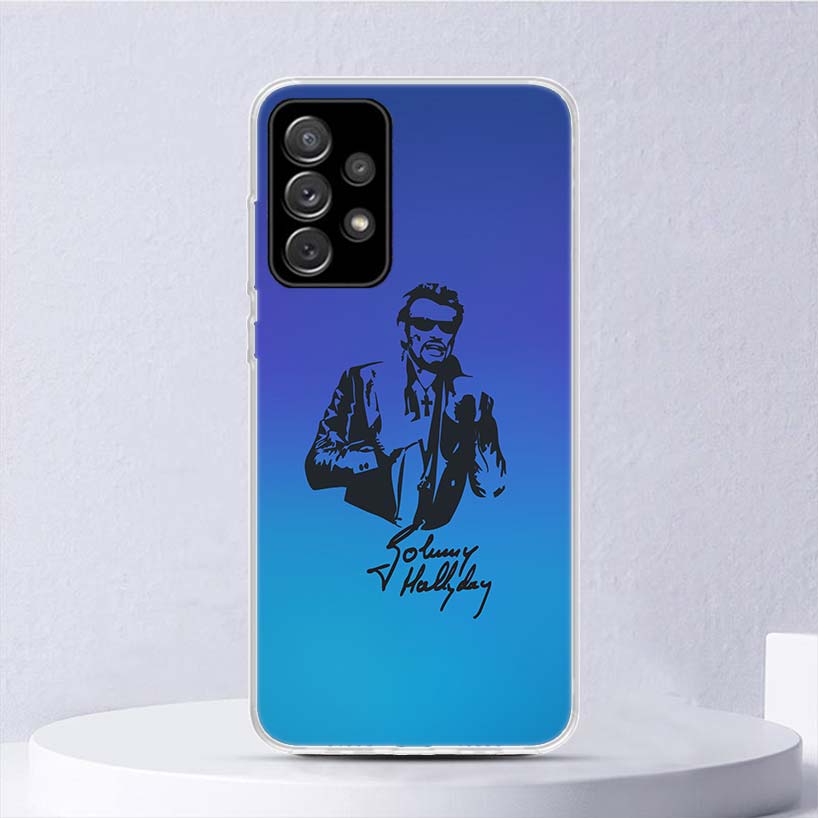 Johnny Hallyday Music Soft Case For Samsung Galaxy A51 A71 A50 A70 A21S Phone Cover A30 A20E A10 A31 A41 A6 A7 A8 A9 Shell Coque