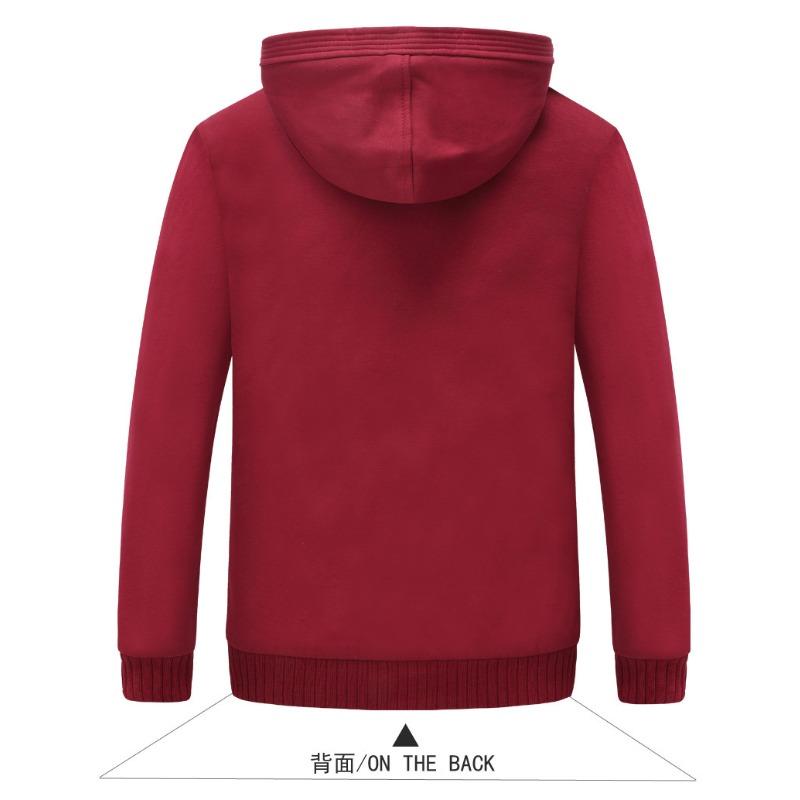 Plus abrigo de terciopelo para hombre con capucha de manga larga con cremallera acolchado cálido suéter chaqueta masculina sudadera de invierno