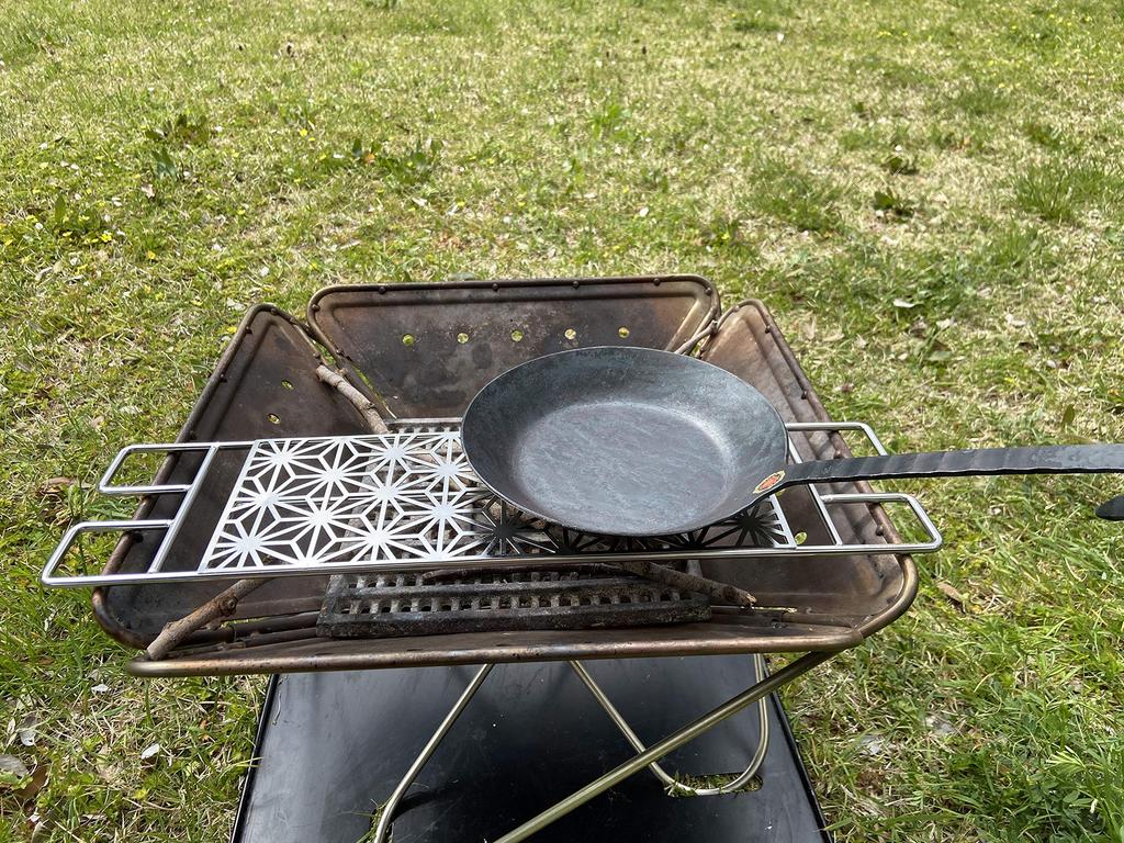 Camping Moon Bonfire Grill Bonfire Trivet Stainless Steel 6 Round Bar Bonfire MTG-C