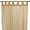 Taupe Cotton Voile with Tabs 110x250