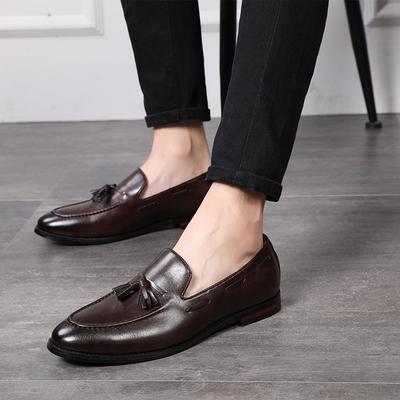 Men's Casual Leather Shoes Mens Driving Loafers Light Moccasins Men Trendy Tassels Party Wedding Flats EUR Sizes 38-48