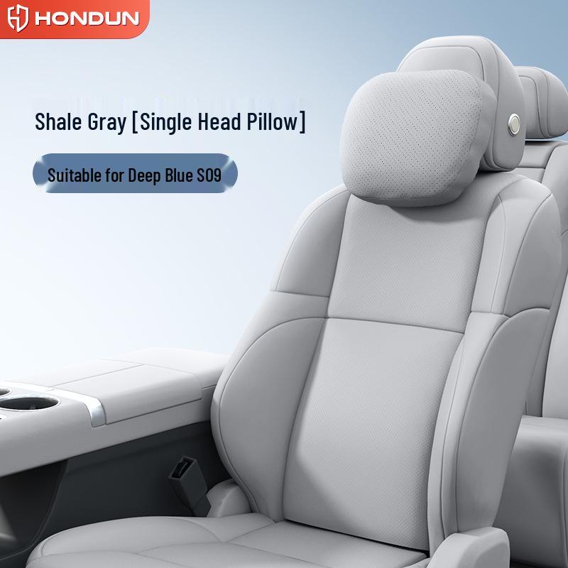 Deep Blue S09 Headrest and Lumbar Support Set - Essential Car Interior Accessories