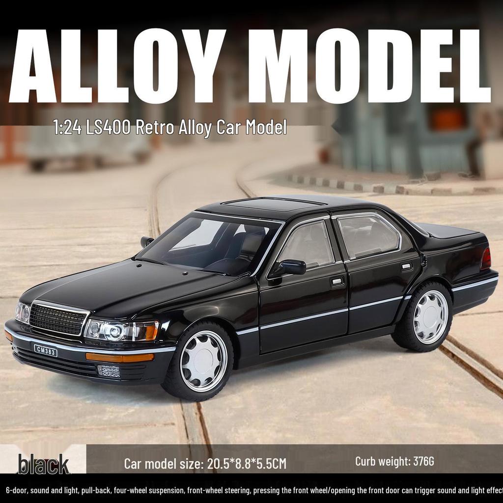 1/24 Rolls-Royce Phantom Alloy Car Model with Sound, Light, and Starry Sky Roof for Kids' Collection and Decoration.