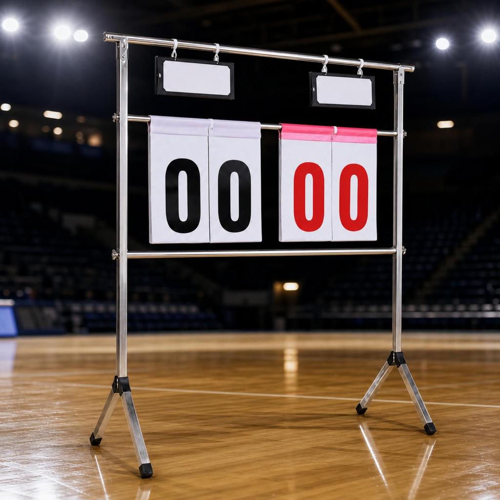 Flip Scoreboard with Stand High-Visibility Tally Display Tripod Base