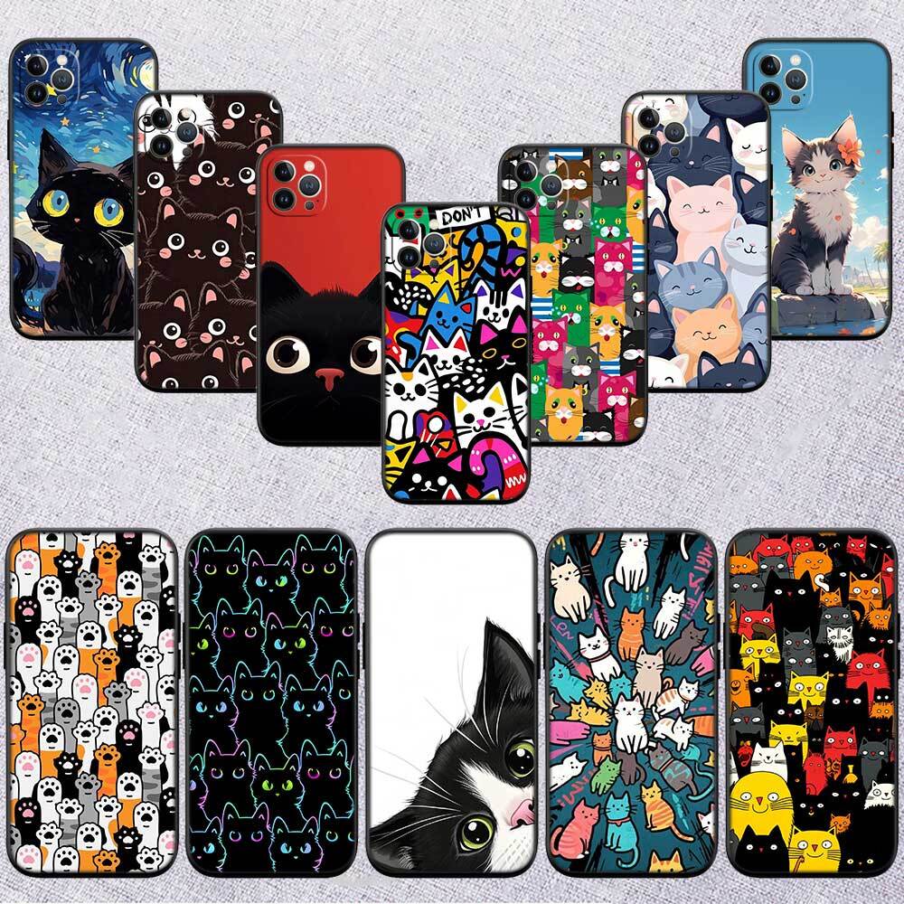 Cat Kitten Meow Case for Samsung Note 20 10 S25 Plus Ultra Lite FE M20 M21 M30 M31 M51 A11 A26 A51 A52 A53 A56 A70 A71 A72 A73