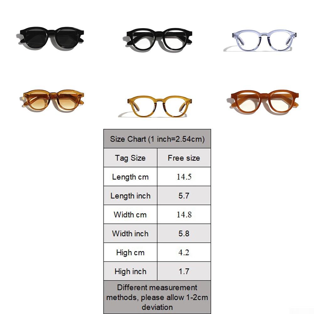 Для очков Очки для улицы Круглые очки Твердые Летние — фото 12