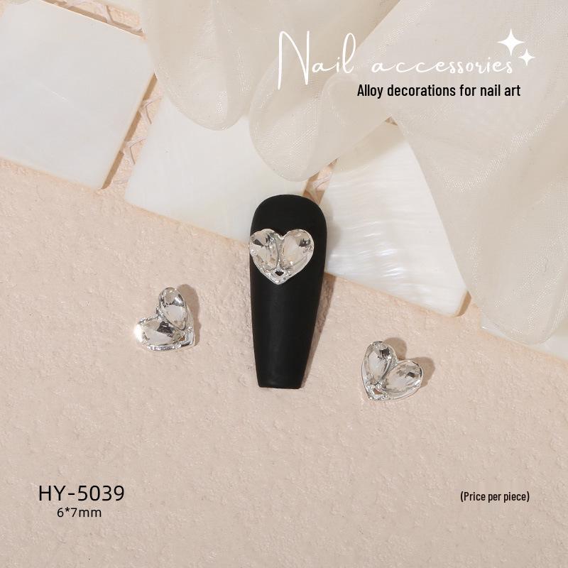 Nail Art Decorations: Bow, Heart, Moon, Flower, Butterfly, Rhinestones