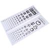 Wallmounted Waterproof Eye Chart Testing Cahrt Visual Testing Chart For Hospital