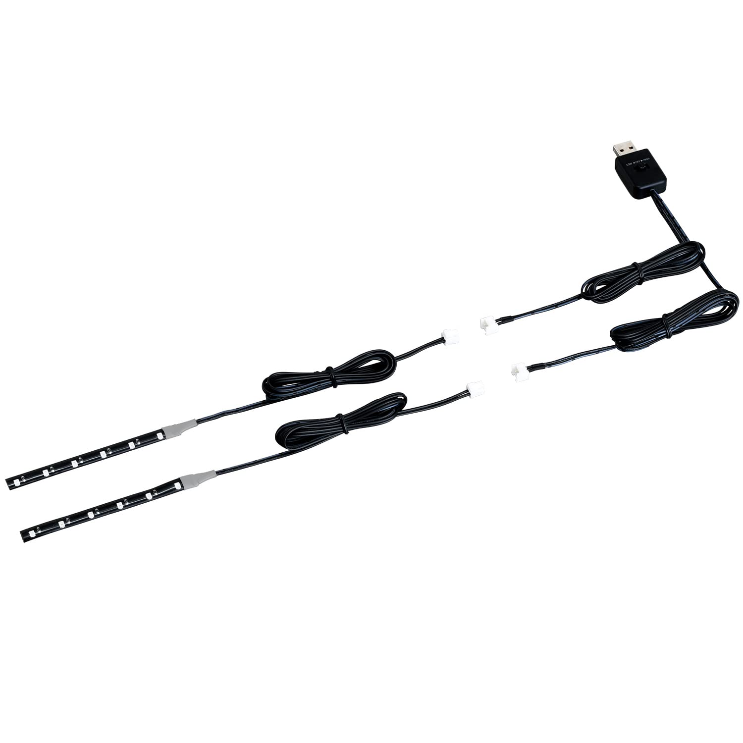 

SEIWA Car Illumination USB Black Light LED Illumination 10cm x Flexible USB Power Supply Light, 2, 2-Pack, F342,