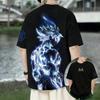 2026 Summer Dragon Ball Retro Pure Cotton Fitness T-shirt Men's Oversized Short-sleeved Family Unisex Children's Casual Shirt