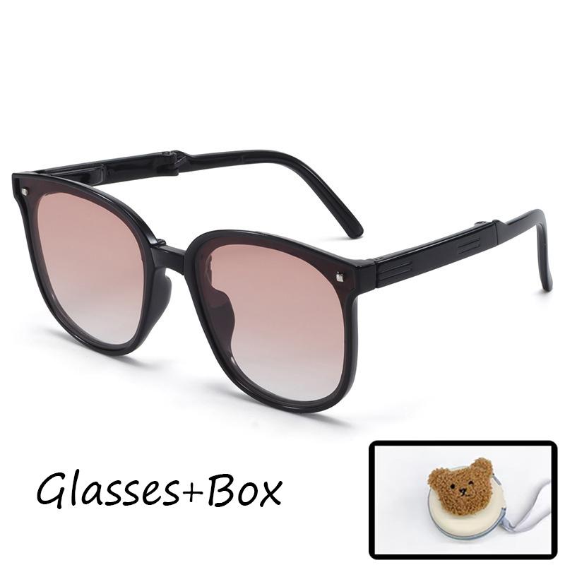 

2025 UV400 protection for girls, no eye damage for babies Folding children s sunglasses for boys красный