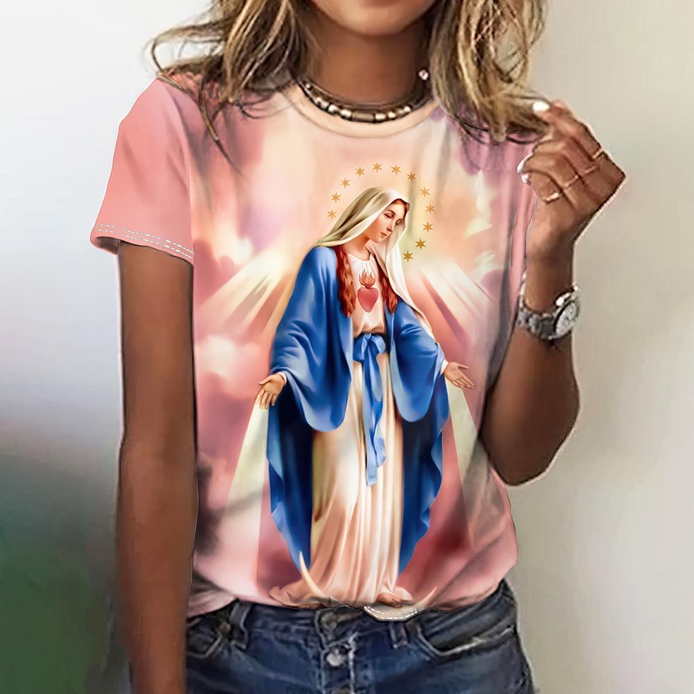 

Cartoon Graphic Specal Women s T-shirt Casual Short Sleeved 3D Printed T-shirt S