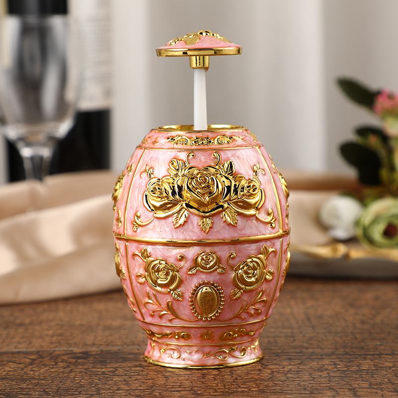 Toothpick Dispenser Case Automatic Retro Pop Up Toothpick Holder Storage Organizer Container Decoration for Home Decoration