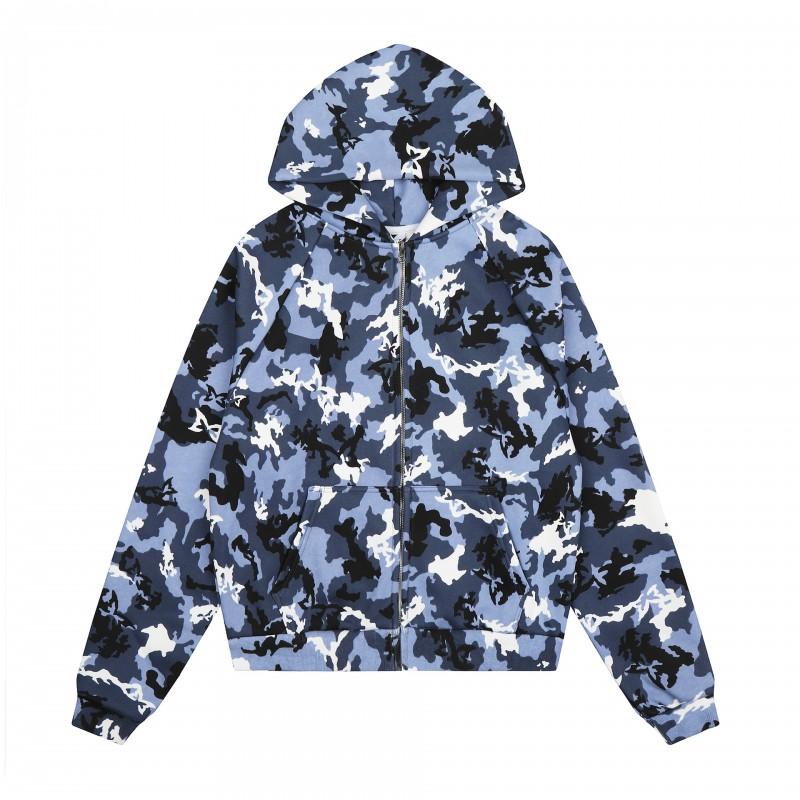 Mens Camo Hoodie Oversized Streetwear Sweatshirt Cotton Blend Fall Casual Wear