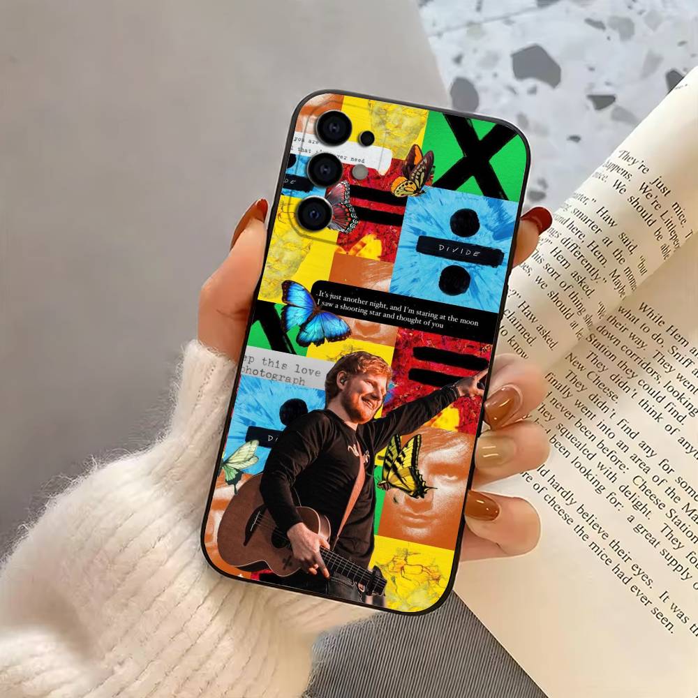 Singer E-Ed Sheeran-S Phone Case For Samsung S25,S24,S21,S22,S23,S30,Ultra,S20,Plus,Fe,Lite,Note,10,Black Cover