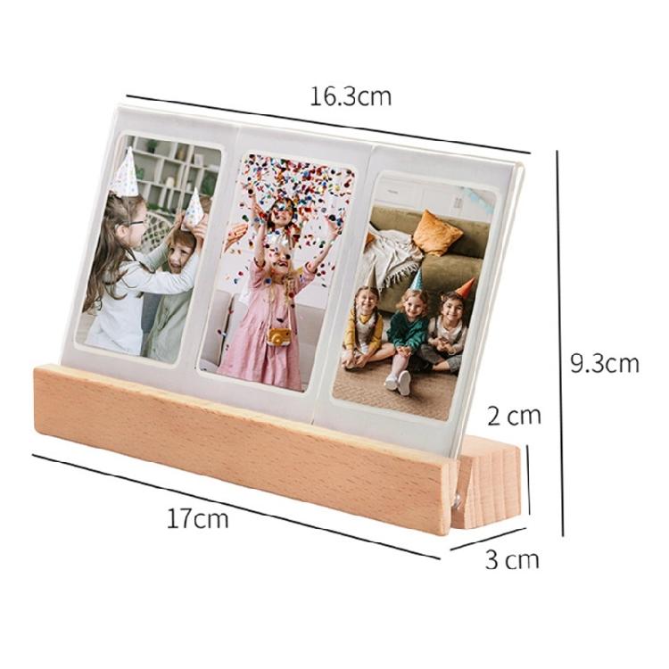 Contemporary 3Inch Acrylic Pictures Frame Ambients Light For Camera Photos Desktop Decoration Gift for Friend Family
