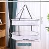 Foldable Mesh Drying Net Basket Hanging Storage Rack for Clothes Laundry Multi-Layer Organizer