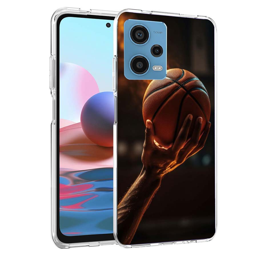 Basketball Phone Case For Redmi Note 13 12 14 15 Pro Plus 13R 11 11T 11E 11S 10 Pro 10S 9 9S Cover Cell Clear TPU Capa Cases Sho