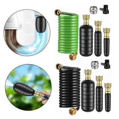 Retractable Brass Faucet Adapter With Flexible Hose For Garden Irrigation Drainage Kit Durable ABS Material Leak Proof Design