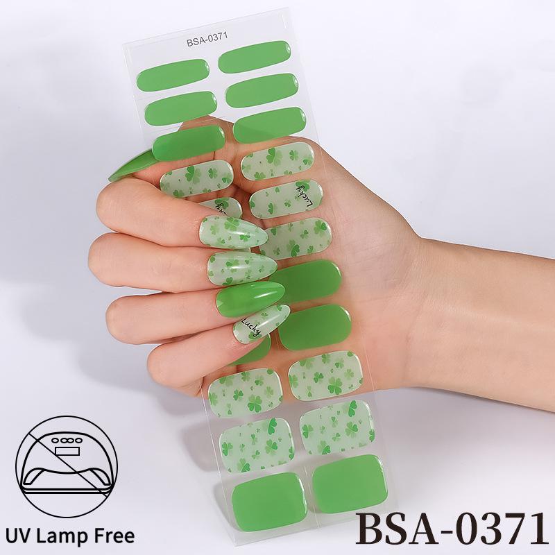 Adesivi per Unghie in Gel Impermeabili Francesi - Carini Cartoni Animati Nail Art Senza Cottura per Stili Europei e Americani