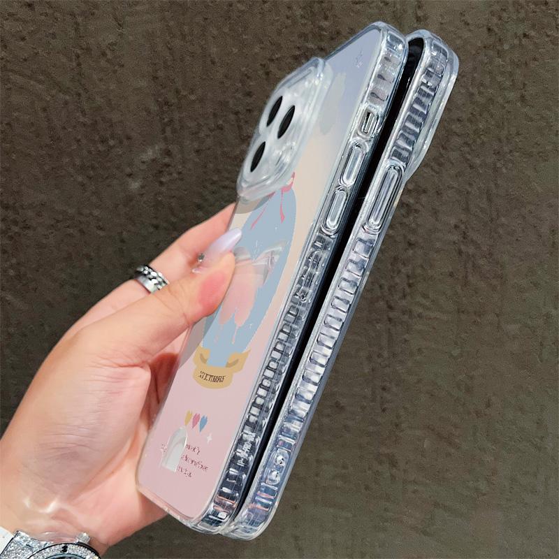 Card Slot Holder Silicone Wallet Pocket Case For Samsung A15 A36 A56 Xiaomi Redmi Note 12 13 Pro iPhone 17 16 Infinix Note 30 Cover Clear Phone Bumper