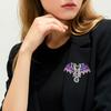 Брошка з дизайном двоглавого дракона, Емаль з градієнтом, Гальванічне покриття, Застібка-шпилька, Стійка до вицвітання брошка для костюмів, пальт, сумок