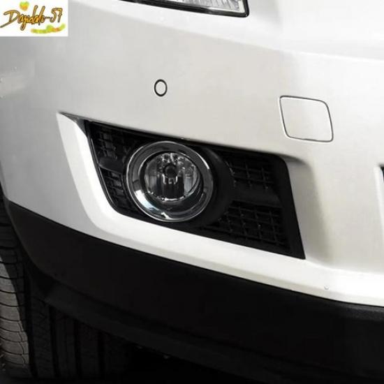 Front Left & Right Fog Light Cover Bezel Trim Silver For Cadillac SRX 2010-2016
