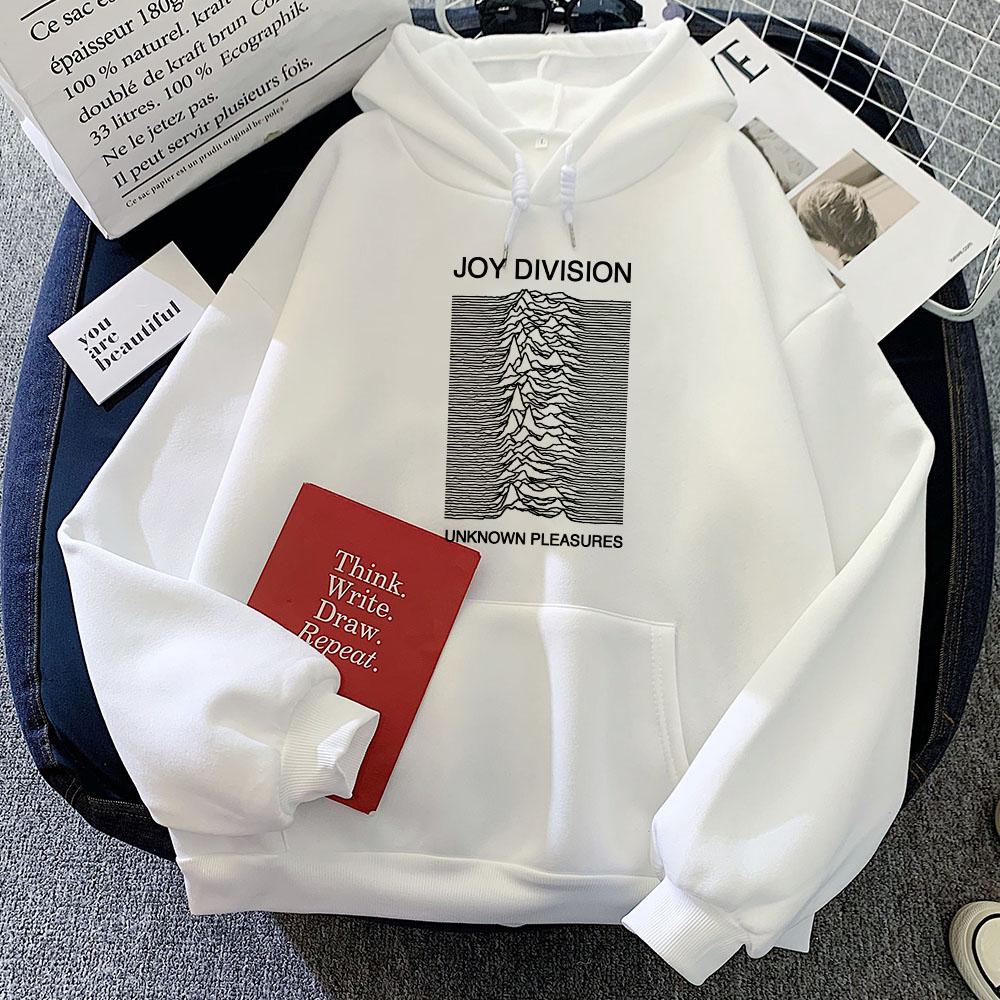 Joy Division Band Print Hoodies Funny Graphic Printing Sweatshirts Winter Women Long Sleeve Hooded Cartoon Clothes