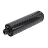 Billiard Pool Cue Extender 4 Inch Carbon Fiber Pool Cue Extension Stick with Rubber Rear Plug for Billiard Accessories