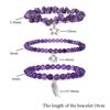 Pack Of 3 Trendy Star And Moon Pendant Bracelets For Women Fashionable Crystal Alloy Writ Chain Jewelry
