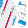 Spring Coil Data Cable For Type C Devices, 120W Fast Charging, Metal Housing Plugs Charging Cord Stretchable