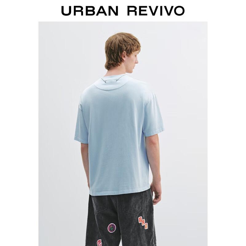 T-shirt à manches courtes UR pour homme avec design de collier dégradé