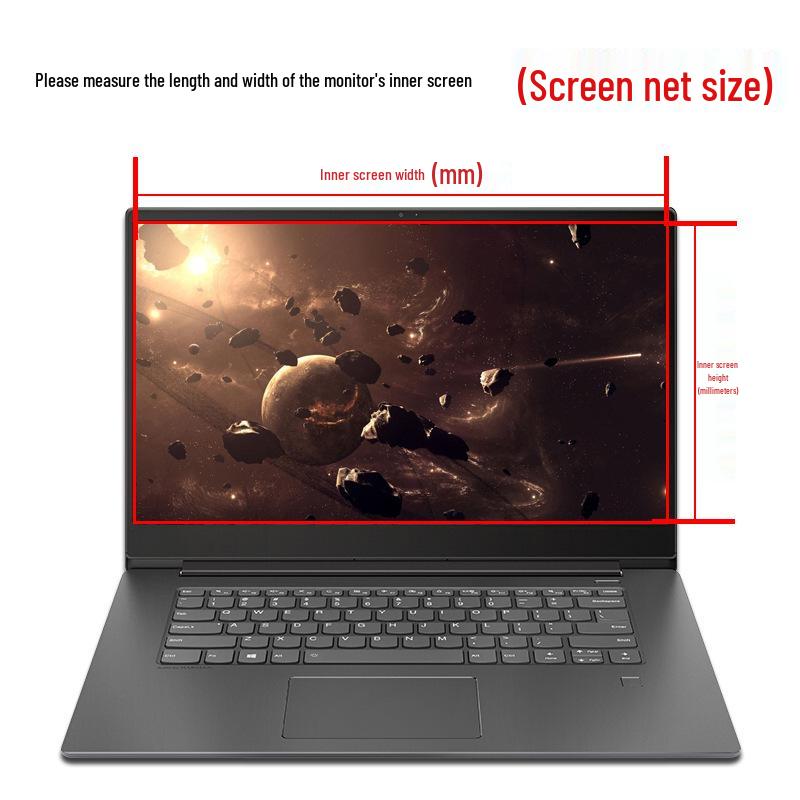 Matt skärmskydd för 13,3 till 15,6-tums bärbara datorer - PET, ej härdat glas