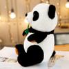 1pc 30/40/50cm Cartoon Panda with Bamboo Stuffed Soft Animal Doll for Kids Baby Girls Lovely Gift Toy
