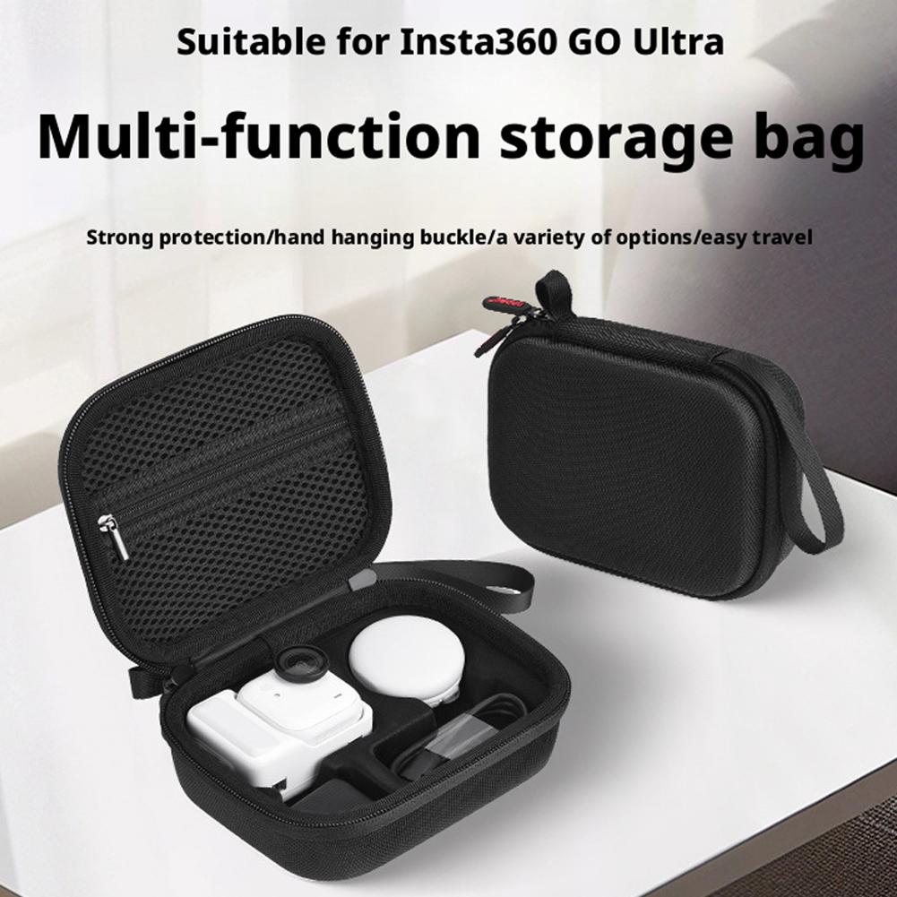 For Insta360 GO Ultra Multi-Function Storage Bag Shock Resistant And Impact Resistant With Two-way Zipper Portable Carrying Case