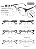 8643 Anti-Blue Light Semi-Rimless Business Eyeglasses for Men - Japanese & Korean Inspired Design